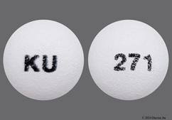 White Round Ku And 271 - Oxybutynin Chloride 10mg Extended-Release Tablet