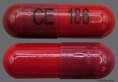 Red And Maroon Ce 186 - Rifampin 300mg Capsule