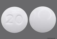 White Round 20 - Telmisartan 20mg Tablet