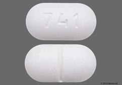 White Oblong 741 - Theophylline 300mg Extended-Release Tablet