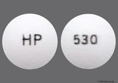 White Round Hp And 530 - Trospium Chloride 20mg Tablet