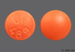 Orange Round Gg 489 - Fluphenazine Hydrochloride 5mg Tablet