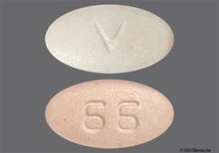 Red And White Oblong 66 And V - Zileuton 600mg Extended-Release Tablet