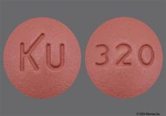 Red Round Ku And 320 - Niacin 500mg Extended-Release Tablet