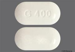 White Oblong G400 - Guaifenesin 400mg Caplet