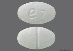 White Oval E7 - Metoprolol Succinate 25mg Extended-Release Tablet