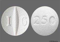White Round 250 And I G - Escitalopram 10mg Tablet