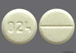 White Round 024 - Baclofen 10mg Tablet