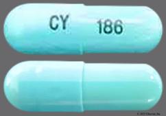 Blue Cy 186 - Doxycycline Hyclate 100mg Capsule