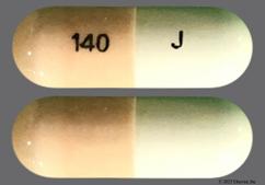 White And Peach 140 J - Pregabalin 75mg Capsule