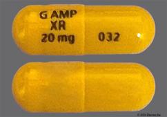 Gold G Amp Xr 20 Mg 032 - Amphetamine / Dextroamphetamine Salts 20mg Extended-Release Capsule