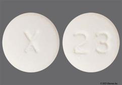 White Round 23 And X - Alfuzosin 10mg Extended-Release Tablet