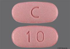 Pink Oblong 10 And C - Fluconazole 150mg Tablet