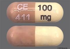 Brown And White Ce 411 100 Mg - Doxycycline Monohydrate 100mg Capsule