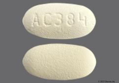 White Oblong Ac384 - Hydroxychloroquine Sulfate 200mg Tablet