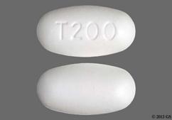 White Oblong T200 - Etravirine 200mg Tablet