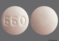 White Round 660 - Spironolactone 25mg Tablet