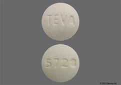 Beige Round 5728 And Teva - Famotidine 20mg Tablet