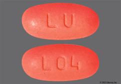 Pink Oval Lu And L04 - Azithromycin 250mg Tablet