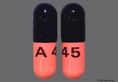 Blue And Pink A 45 - Amoxicillin 500mg Capsule