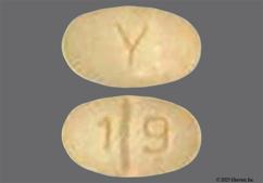 Peach Oval Y And 1 9 - Alprazolam 0.5mg Tablet