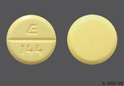 Yellow Round E 144 - Amiodarone Hydrochloride 200mg Tablet