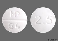 White Round Mp 84 And 2.5 - Minoxidil 2.5mg Tablet