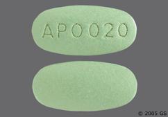 Green Oval Apo 020 - Cimetidine 400mg Tablet