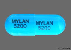 Blue Mylan 5200 Mylan 5200 - Tolmetin Sodium 400mg Capsule