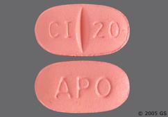 Pink Oval Ci 20 And Apo - Citalopram Hydrobromide 20mg Tablet