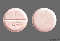 Orange Round T 46 - Clorazepate Dipotassium 7.5mg Tablet