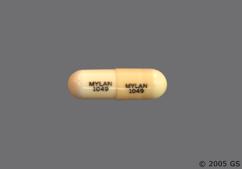 Beige Mylan 1049 Mylan 1049 - Doxepin Hydrochloride 10mg Capsule