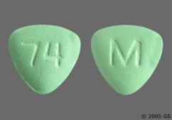 Green Triangle M And 74 - Fluphenazine Hydrochloride 5mg Tablet