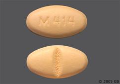 Orange Oval M 414 - Fluvoxamine Maleate 100mg Tablet