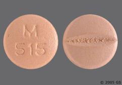 Beige Round M 515 - Mirtazapine 15mg Tablet