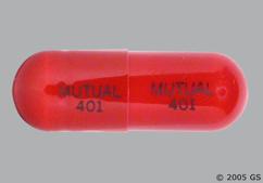 Orange Mutual 401 Mutual 401 - Trimethobenzamide Hydrochloride 300mg Capsule