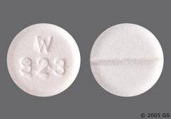 White Round W 923 - Enalapril Maleate 2.5mg Tablet