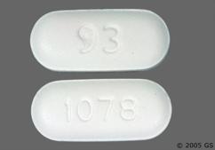 White Oblong 93 And 1078 - Cefprozil 500mg Tablet