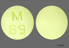 Yellow Round M 89 - Meloxicam 15mg Tablet