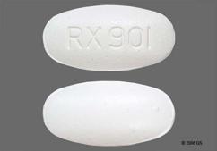 White Oval Rx 901 - Fenofibrate 160mg Tablet