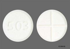 White Round 503 - Tizanidine Hydrochloride 4mg Tablet
