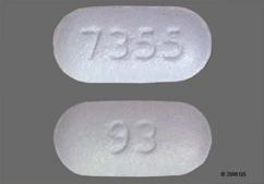 Blue Oblong 93 And 7355 - Finasteride 5mg Tablet