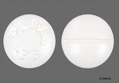 White Round Sl 433 And Pliva 433 - Trazodone Hydrochloride 50mg Tablet