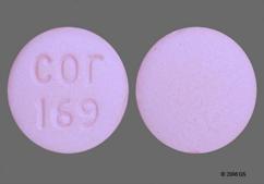 Pink Round Cor 169 - Glipizide / Metformin Hydrochloride 5mg-500mg Tablet