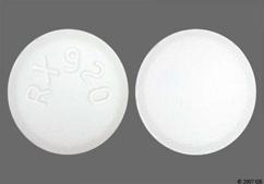 White Round Rx 920 - Zidovudine 300mg Tablet