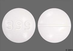 White Round 399 - Glipizide 10mg Tablet