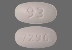 White Oval 93, Tv, And 7296 - Carvedilol 25mg Tablet