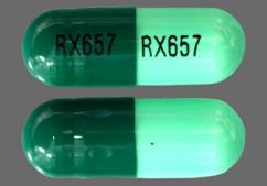 Green Rx657 Rx657 - Cephalexin 500mg Capsule
