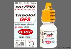 Timolol Coupon - Timolol 5ml of 0.25% bottle of gel