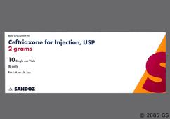 Ceftriaxone Iv 2g
